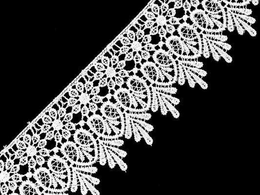 Image with lace 7 cm - white – available at Šarlotes audumi