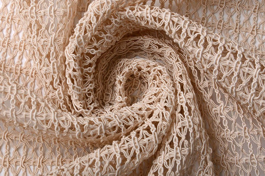 Lace fabric - beige 345 g/m²