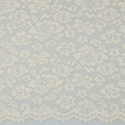 Attēls ar Mežģīņu audums - piena balts 130 g/m² – pieejams Šarlotes audumi