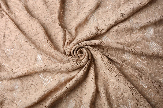 lace fabric - powder pink 220 g/m²