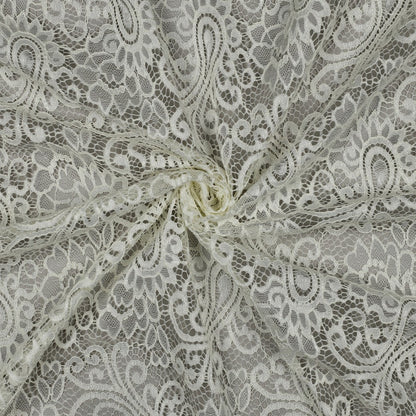 Image with lace fabric - warm white 130 g/m² – available at Šarlotes audumi