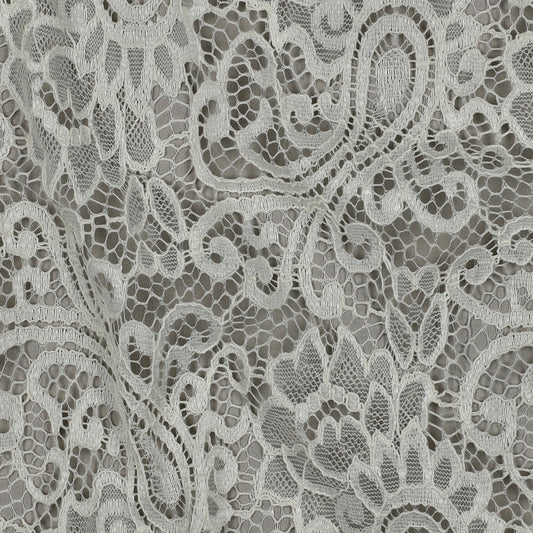 Image of lace fabric - warm white 130 g/m² – available at Charlotte's Fabrics