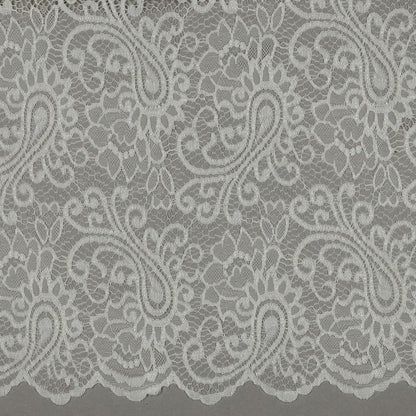 Image of lace fabric - warm white 130 g/m² – available at Šarlotes audumi