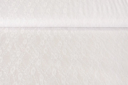 Fine lace fabric - white 50 g/m²