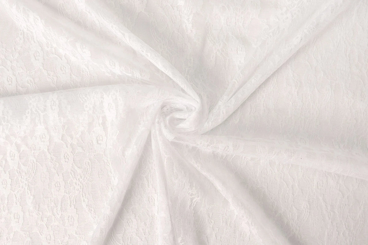 Fine lace fabric - white 50 g/m²