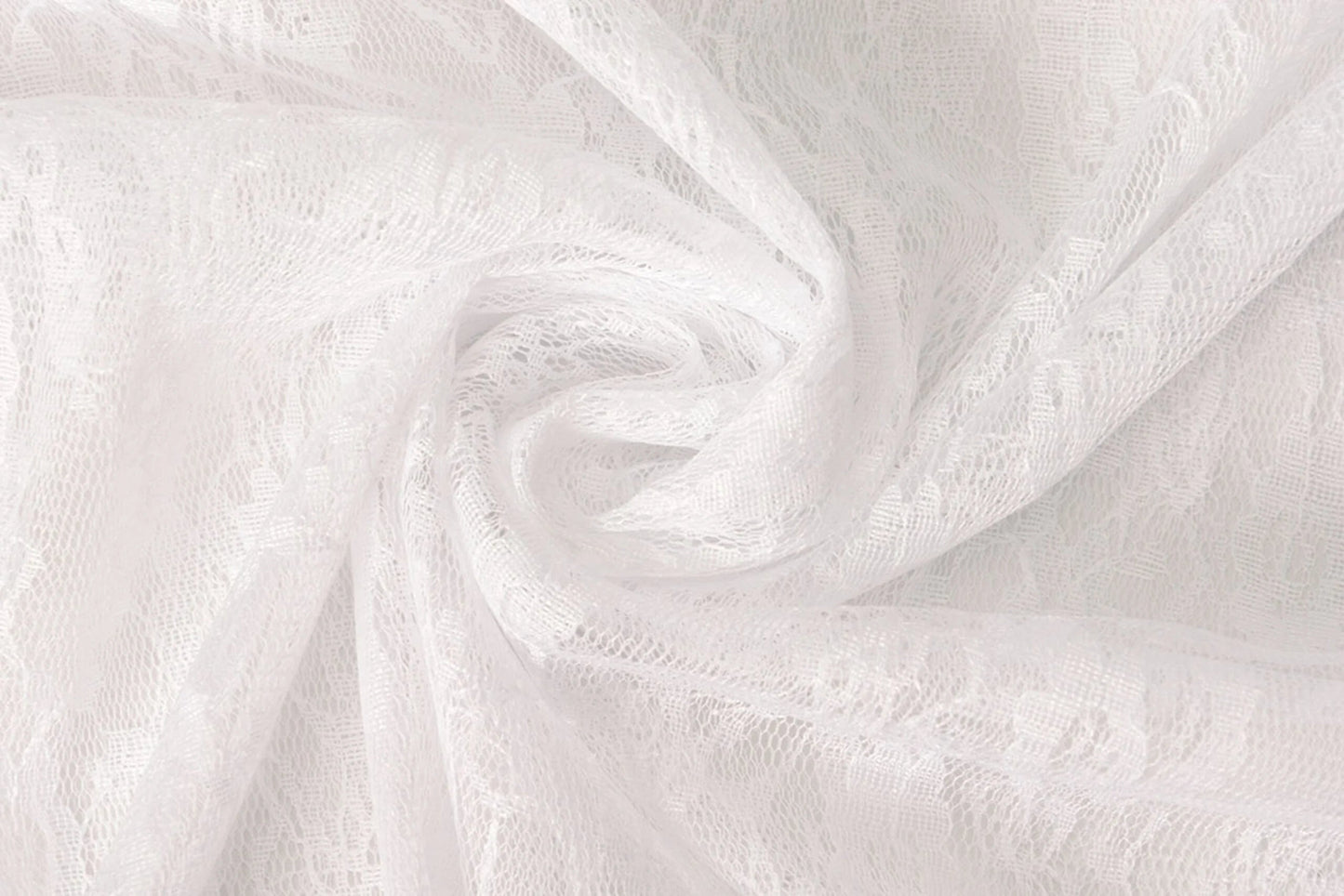 fine lace fabric - white 50 g/m²