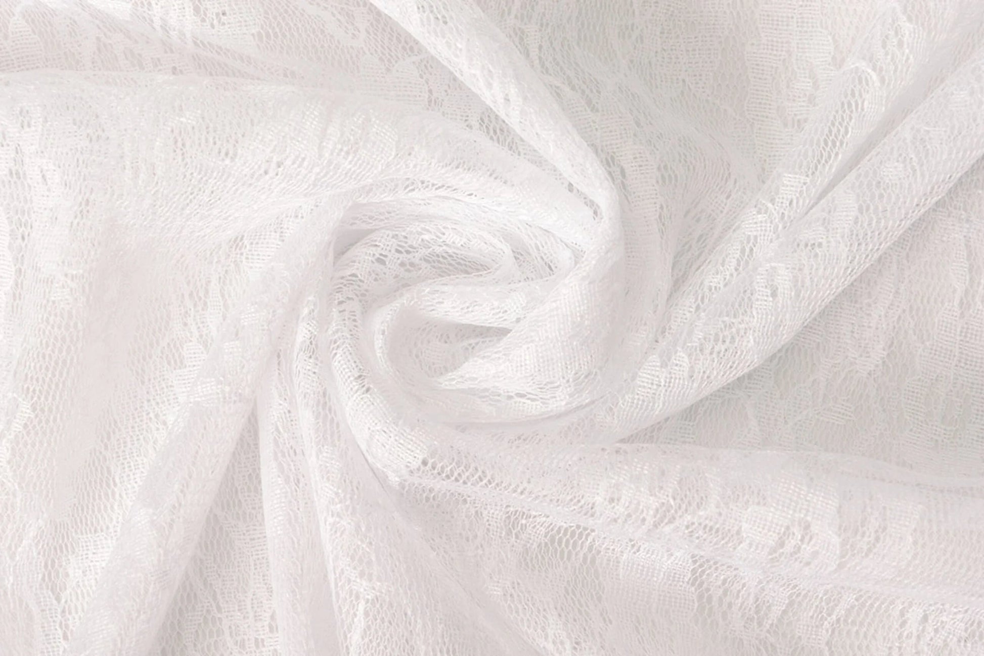 fine lace fabric - white 50 g/m²