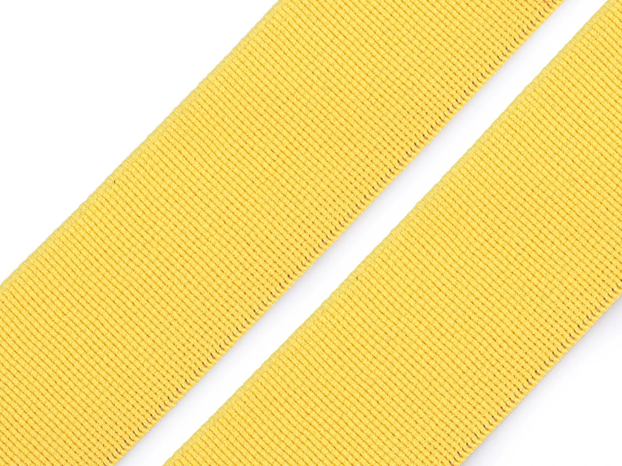 Image of Soft elastic 25 mm | Flexible elastic for sewing clothes - yellow – available at Charlotte's fabrics