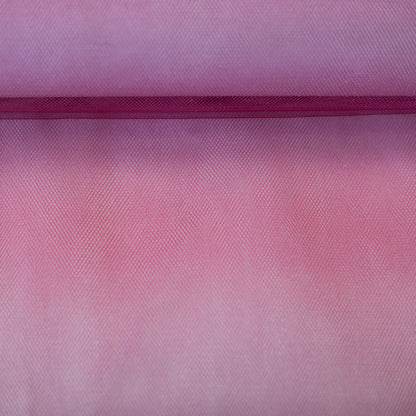 Image of soft ombre tulle in fuchsia/pink 15 g/m² – available at Charlotte Fabrics