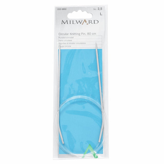 Milward Aluminum circular knitting needles - 2.50 mm x 80 cm
