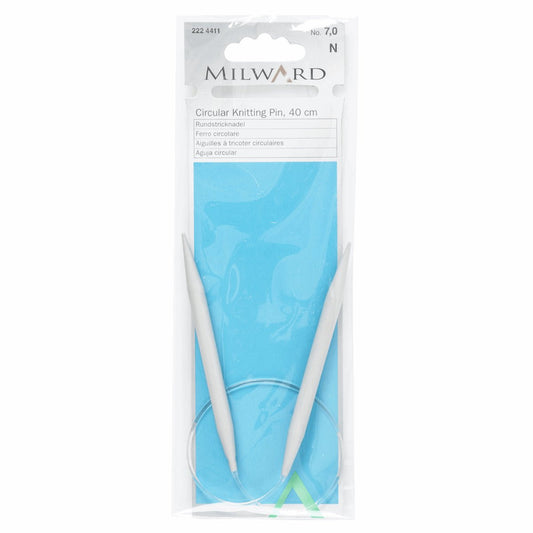 Milward aluminium circular knitting needles - 7.00 mm x 40 cm