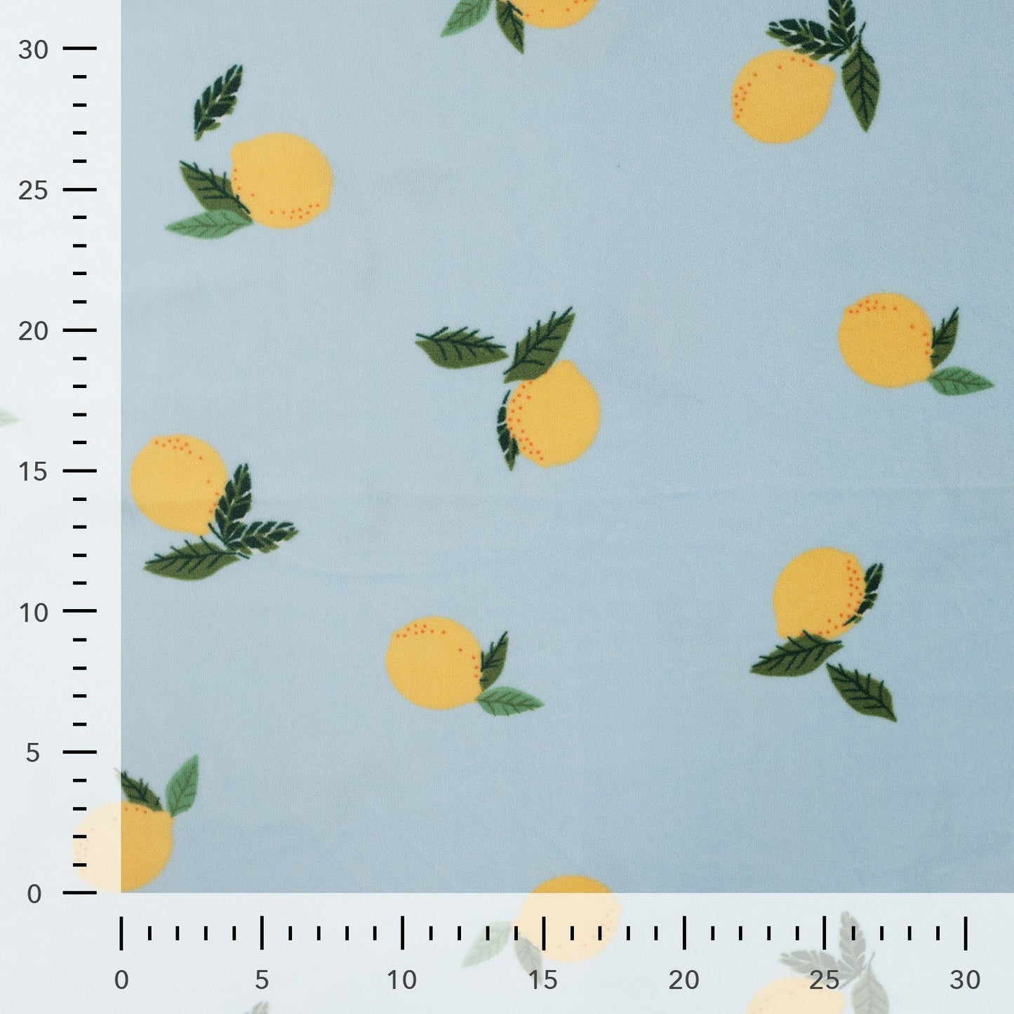 Image of Minky fleece (smooth) - lemons 220 g/m² – available at Šarlotes audumi