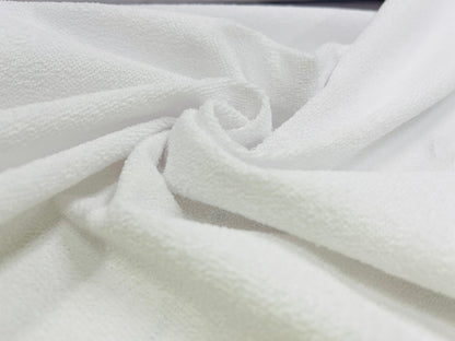 Mitrumizturīgs frotē audums - balts 190 g/m²