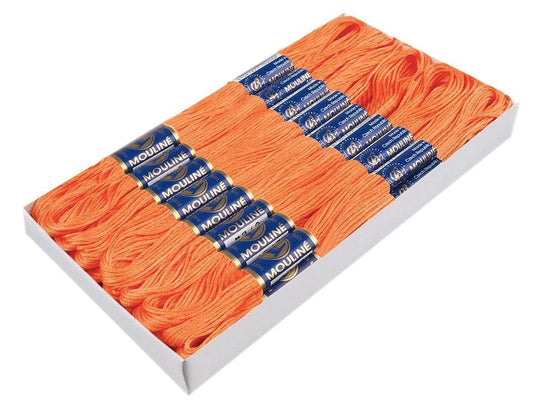 Orange mouliné thread, 8 m