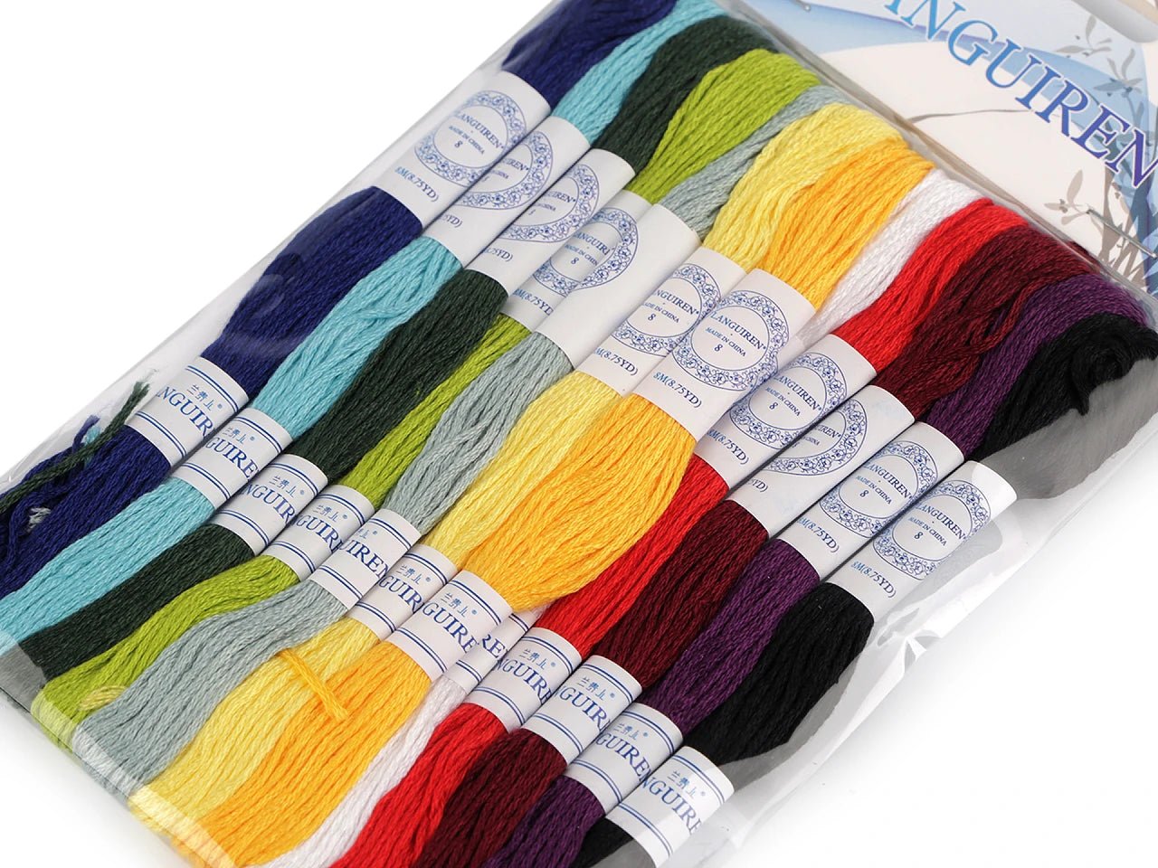Moline thread set - white 12 pcs - 3-colour variant