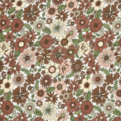 Image of Muslin - assorted-size flowers 120 g/m² – available at Charlotte's Fabrics