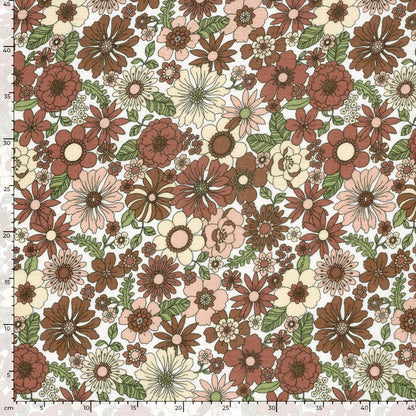 Image of Muslin - assorted-size flowers 120 g/m² – available at Charlotte's Fabrics