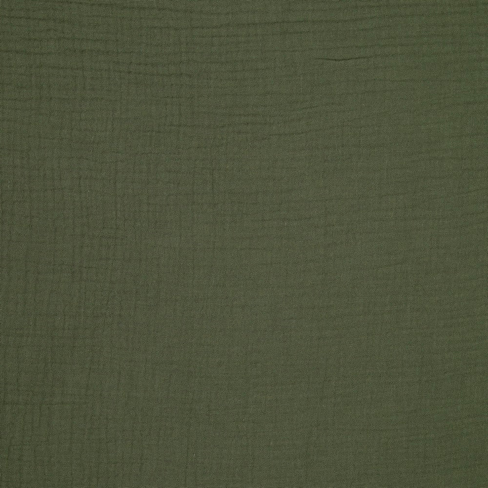 Muslin khaki green 125 g/m²