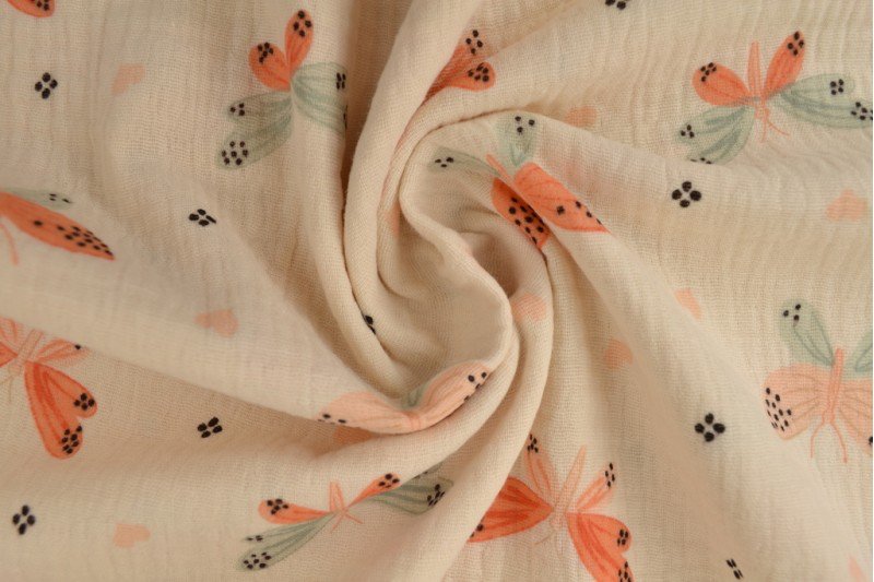 muslin butterflies 140 g/m²