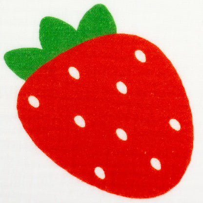 Muslin - strawberries 130 g/m²