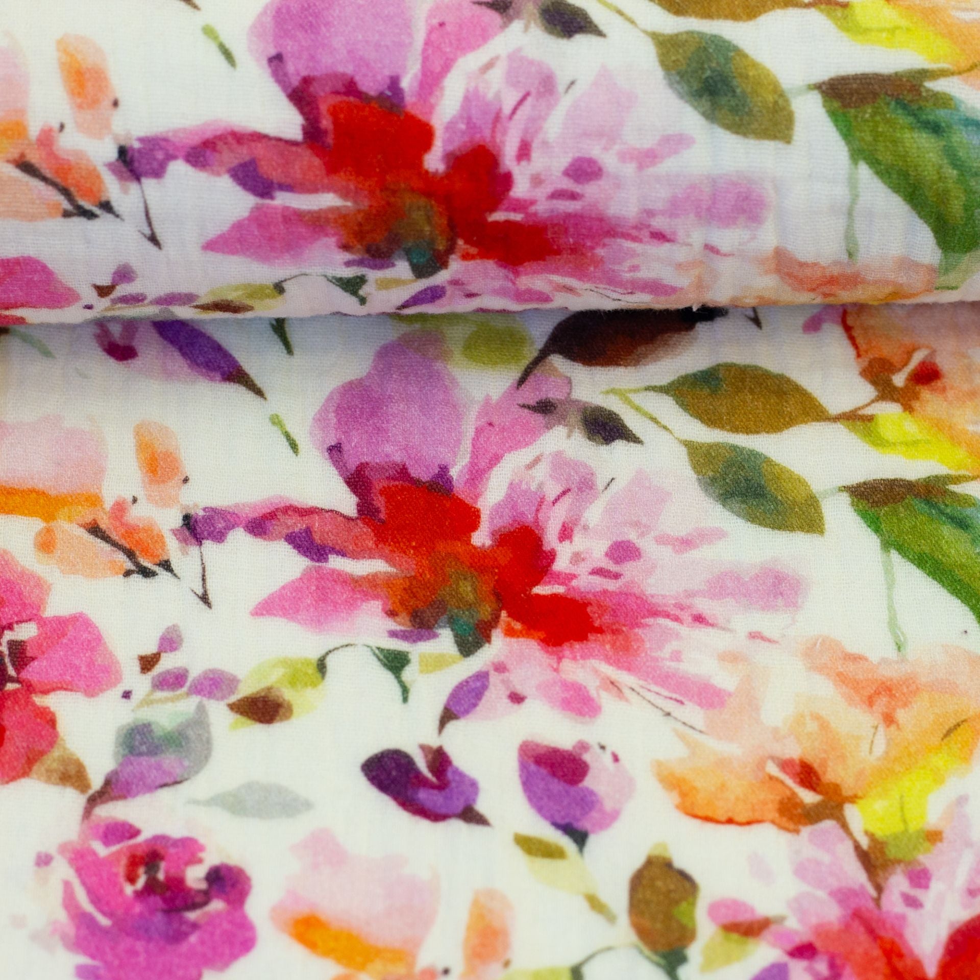 Muslin - Flowers 130 g/m²