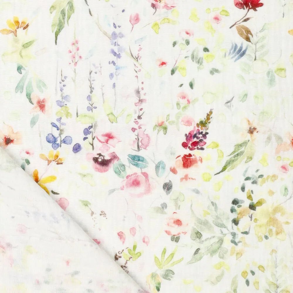 Muslin - flower meadow 120 g/m²