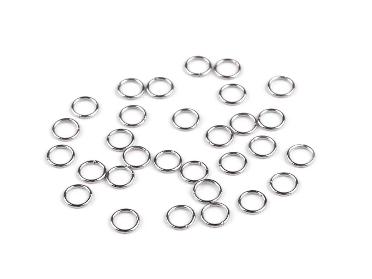 Image of stainless steel connecting rings Ø6 - 10 mm (closed) 10g – available at Šarlotes audumi