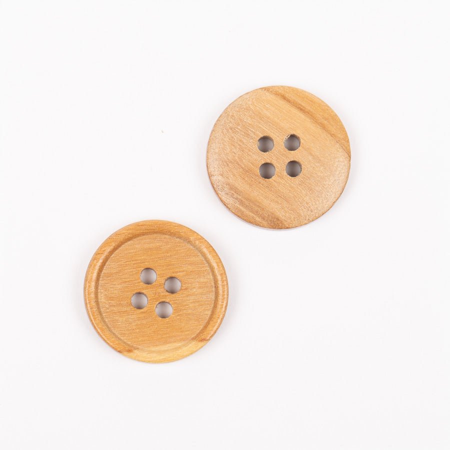Olive wood buttons 25 mm