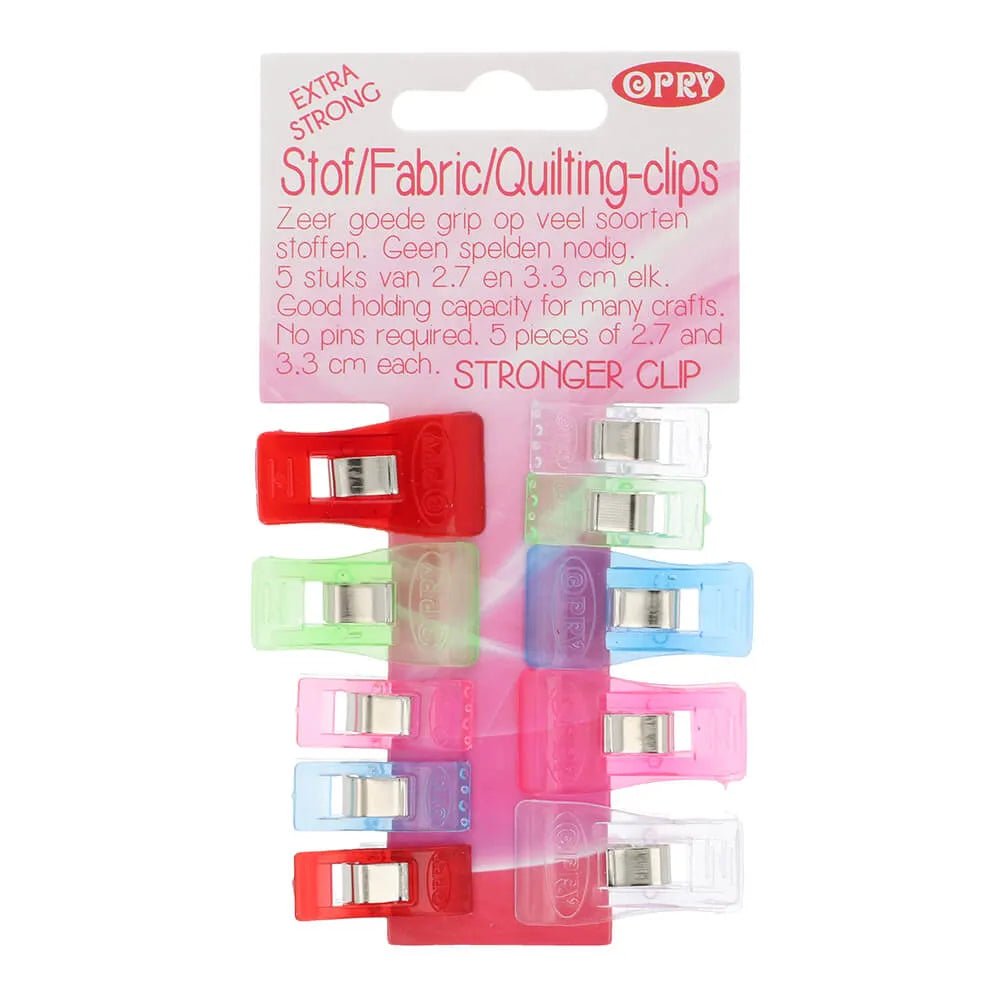 Image with OPRY extra durable fabric clips, pegs 27–33 mm | set of 10 pcs – available at Charlotte Fabrics