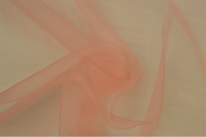 Organza - salmon pink 25 g/m²