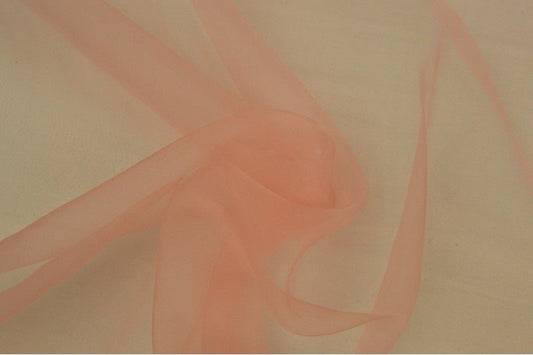 Organza - salmon pink 25 g/m²