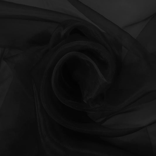 Organza - black 25 g/m²