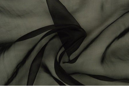 organza - black 25 g/m²