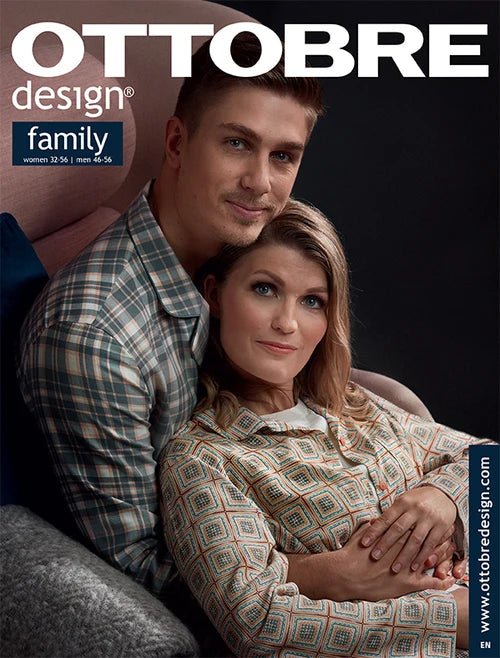 Zdjęcie OTTOBRE Design Family – magazynu krawieckiego z wykrojami w języku angielskim – dostępnego online w sklepie Šarlotes audumi