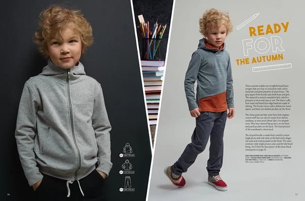 Zdjęcie magazynu z wykrojami odzieży dziecięcej OTTOBRE design Kids 4/2018 w języku angielskim – dostępnego online w sklepie Šarlotes audumi