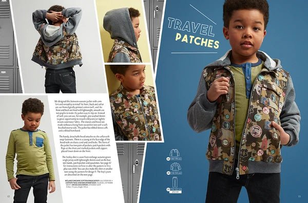 Zdjęcie magazynu z wykrojami odzieży dziecięcej OTTOBRE design Kids 4/2018 w języku angielskim – dostępnego online w sklepie Šarlotes audumi