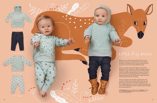 Zdjęcie magazynu z wykrojami odzieży dziecięcej OTTOBRE design Kids 4/2018 w języku angielskim – dostępnego online w sklepie Šarlotes audumi