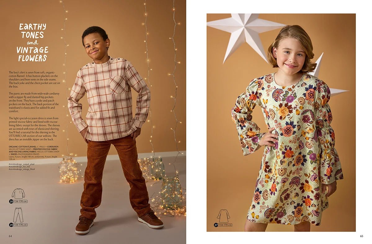 Zdjęcie magazynu wykrojów odzieży dziecięcej OTTOBRE design Kids 6/2022 w języku angielskim – dostępnego online w Charlotte Tkaniny