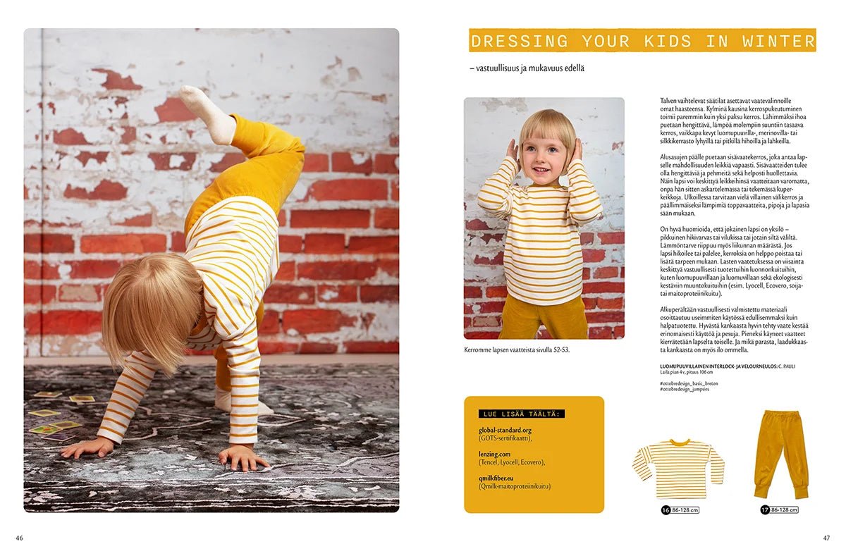Zdjęcie magazynu wykrojów odzieży dziecięcej OTTOBRE design Kids 6/2022 w języku angielskim – dostępnego online w Charlotte Tkaniny