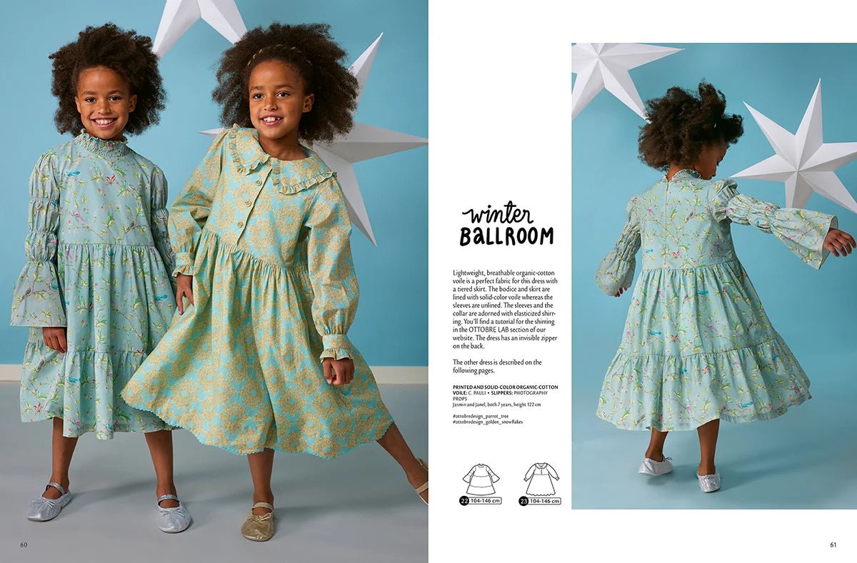 Zdjęcie magazynu wykrojów odzieży dziecięcej OTTOBRE design Kids 6/2022 w języku angielskim – dostępnego online w Charlotte Tkaniny