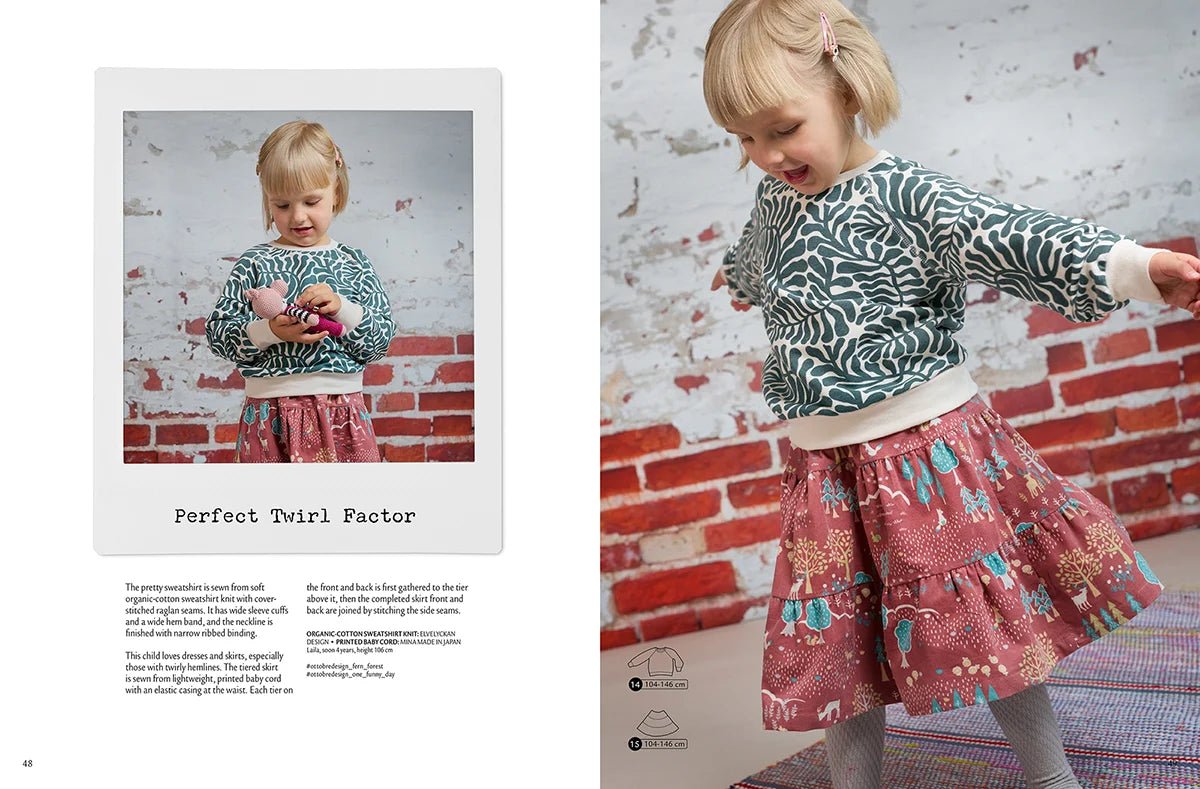Zdjęcie magazynu wykrojów odzieży dziecięcej OTTOBRE design Kids 6/2022 w języku angielskim – dostępnego online w Charlotte Tkaniny