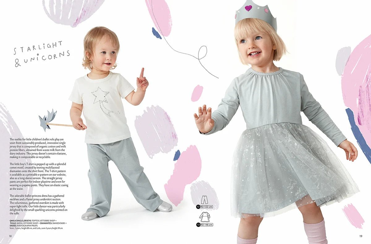 Zdjęcie czasopisma z wykrojami odzieży dziecięcej OTTOBRE design Kids Zima w języku angielskim – dostępne online w sklepie Šarlotes audumi