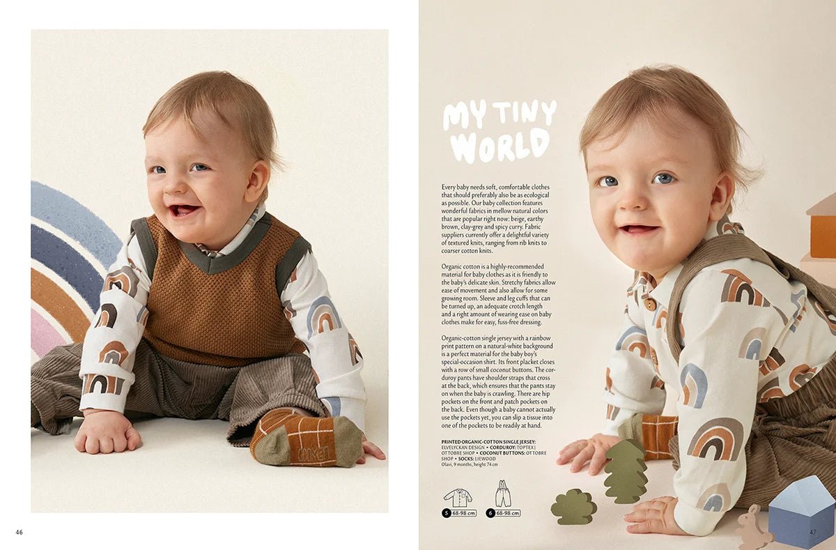 Zdjęcie czasopisma z wykrojami odzieży dziecięcej OTTOBRE design Kids Zima w języku angielskim – dostępne online w sklepie Šarlotes audumi