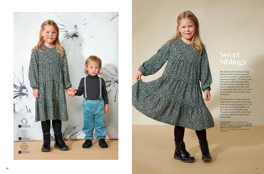 Zdjęcie czasopisma z wykrojami odzieży dziecięcej OTTOBRE design Kids Zima w języku angielskim – dostępne online w sklepie Šarlotes audumi