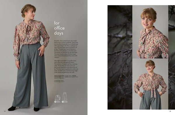 Zdjęcie czasopisma z wykrojami damskimi OTTOBRE design Woman 5/2022 w języku angielskim – dostępne online w Charlotte Tkaniny