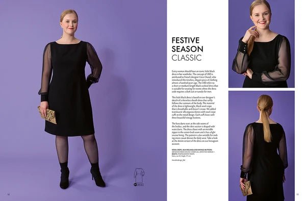 Zdjęcie czasopisma z wykrojami damskimi OTTOBRE design Woman 5/2022 w języku angielskim – dostępne online w Charlotte Tkaniny