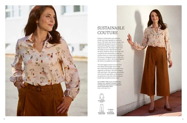 Okładka OTTOBRE design Woman 5/2023 – anglojęzyczny magazyn z wykrojami odzieży damskiej – dostępny online w sklepie Šarlotes audumi