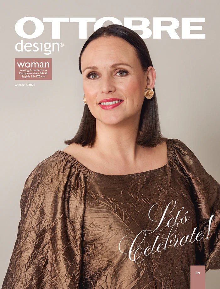 Magazyn z wykrojami damskimi OTTOBRE design Woman 6/2023 w języku angielskim – dostępny online w sklepie Charlotte Fabrics