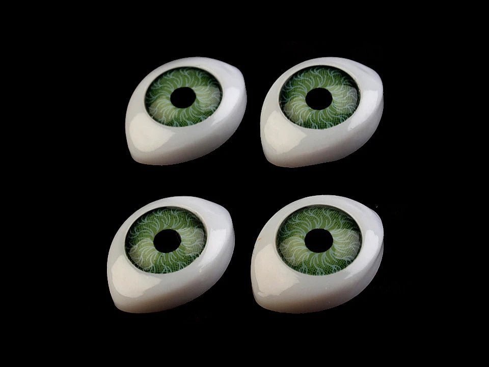 Image of oval plastic eyes 12x17 mm – available at Šarlotes audumi