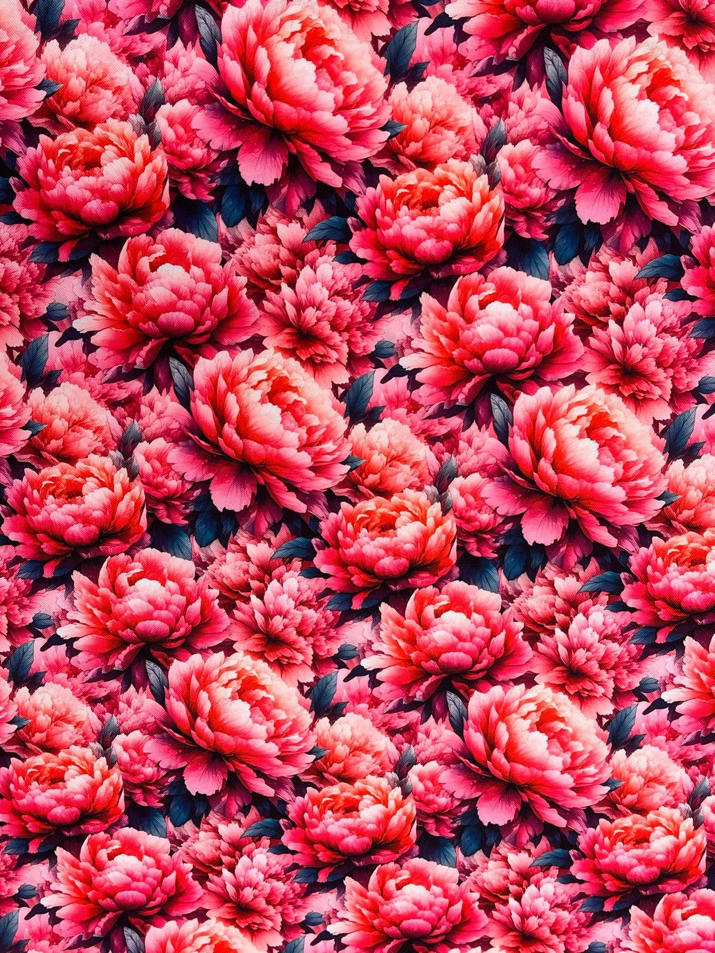 Oxford fabric - peonies 220 g/m² – moisture-resistant fabric for bags and covers – available at Šarlotes audumi